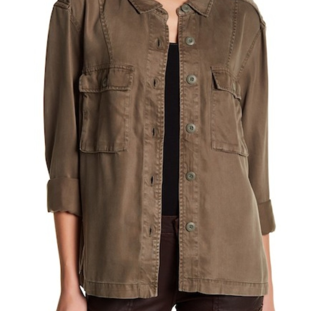 NWOT Joie Gionna Solid Jacket in Dusty Clover